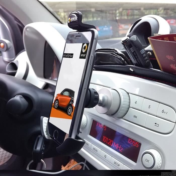 WMAID Allume-Cigare de Voiture Port de Charge Boîte de Rangement poignée  Panneau d'accoudoir Central Autocollants 3D pour Smart 453 Fortwo Forfour  Car Styling : : Auto et Moto