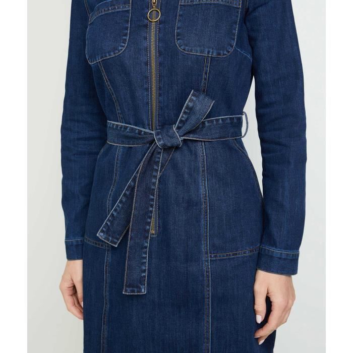 GRAIN DE MALICE Robe en jean femme Marine Cdiscount Pret a Porter