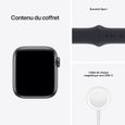 Apple Watch SE GPS 2021 - 40mm - Boitier Space Grey Aluminium - Bracelet Sport Midnight-4