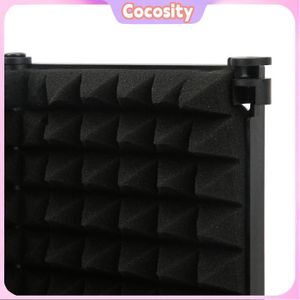 TONOR Bouclier D'Isolation De Microphone Insonorisant Pliable Avec Mousse Absorbante - Noir