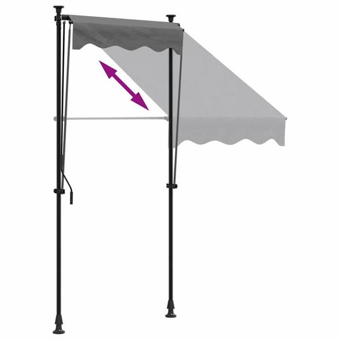 VidaXL Auvent Rétractable, Store avec Hauteur Réglable, Marquise Soleil ...
