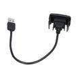 Garosa Prise USB pour voiture Prise de port USB de voiture Câble d'extension flexible Adaptateur de charge pour tableau de bord-0