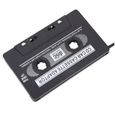 Adaptateur de cassette de voiture CD numérique Lecteur de cassette de radio MP3 noir-0