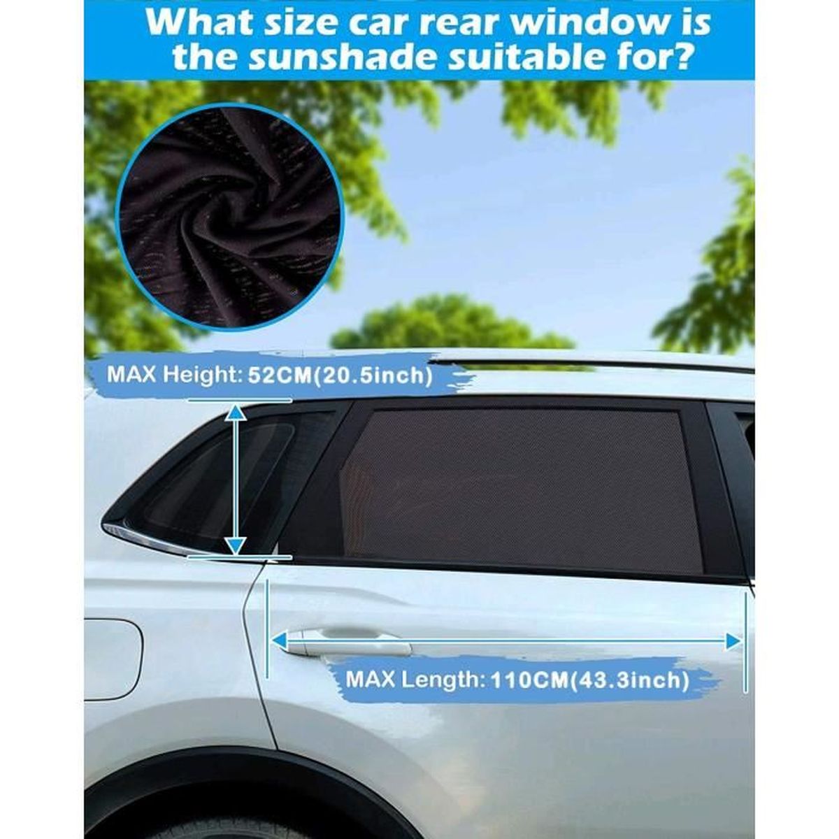 Pare Soleil Voiture Bebe 2 Pieces Chaussette Voiture Soleil Par Bloquer Les Rayons Uv Par Protege Soleil Voiture Arriere Enfants Et Cdiscount Auto