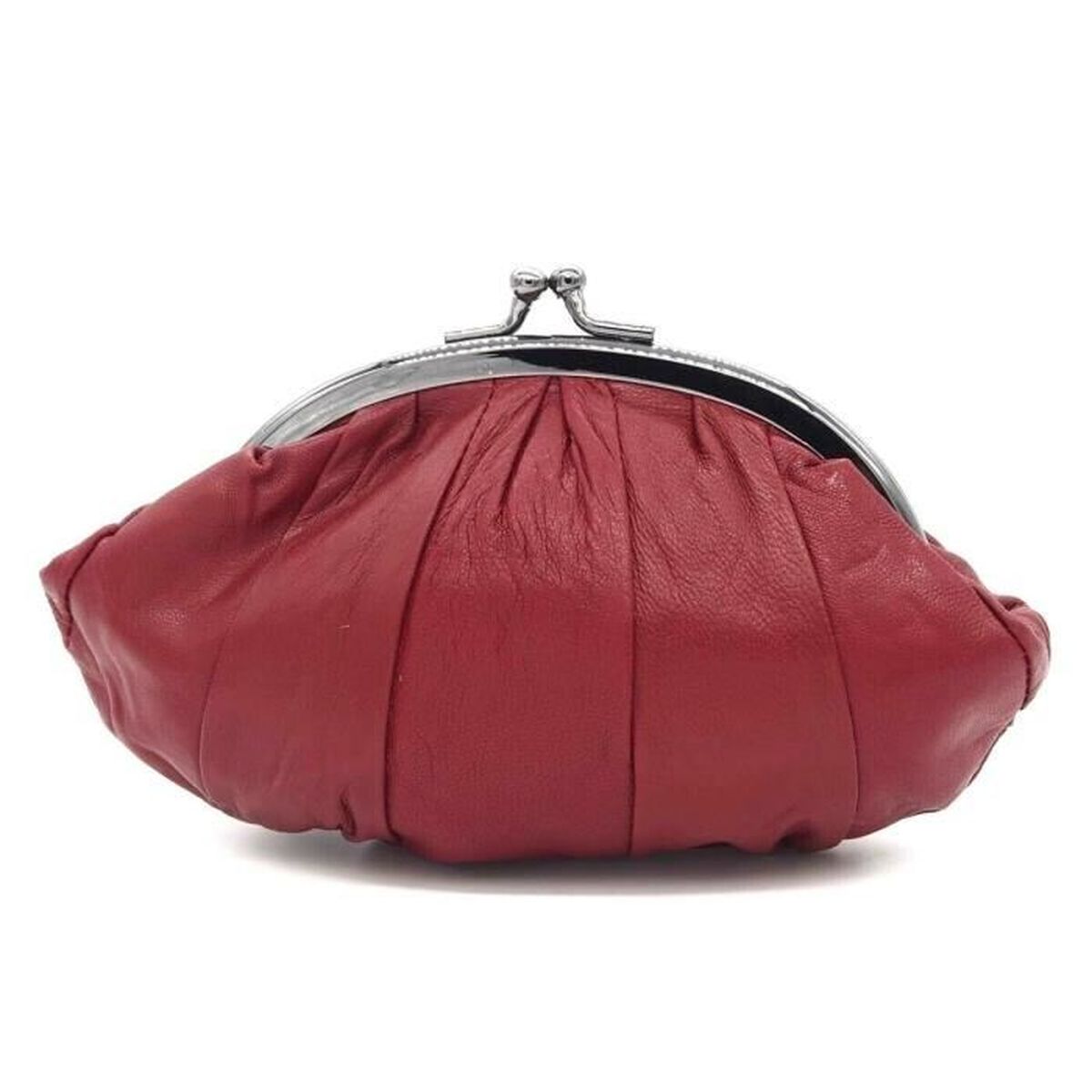 Portefeuille Femme Charmoni - Cuir D'agneau, Fermeture Clic-clac, 15x10x1 Cm, Poche Zippée, Plusieurs Compartiments