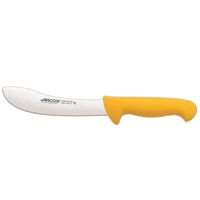 Couteau à peaux Arcos Couleur - Prof 295400 en acier inoxydable Nitrum et mango polypropylène jaune ergonomique avec lame de 19 cm,