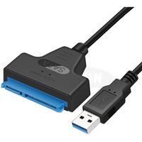 USB 3.0 vers SATA Convertisseur USB vers SATA III Adaptateur USB 3.0 vers SATA Cable pour 2.5" SSD/HDD
