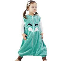 Bébé Unisexe Combinaison Sac de Couchage - Bébé Hiver Chaud Pyjama Cartoon Taille M - Age Adapté 1-6 ans，D
