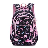 le noir - 3pcs Set Waterproof Children School Bags For Girls Printing School Backpacks New Travel Bag Schoolb