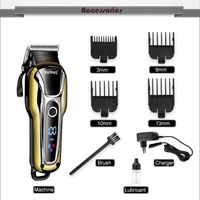 100-240v kamei rechargeable tondeuse barbe tondeuse professionnelle à couper les cheveux la machine rasoirs électriques cheveux