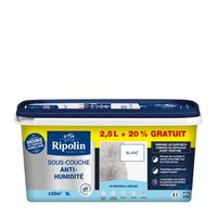RIPOLIN Sous-Couche Anti Humidité pour Préparer vos supports Humides avant la mise en peinture -
