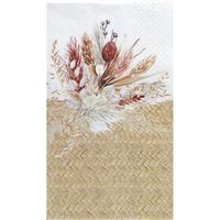 20 Serviettes de table en papier au style nature Champêtre floral 40 x 33cm REF/7926