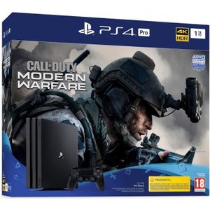 CONSOLE PS4 Console PS4 Pro 1To Noire/Jet Black + Call of Duty