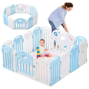 PARC BÉBÉ Parc Bébé Plastique 14 Panneaux pour Enfants - Clô