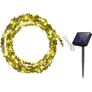 GUIRLANDE D'EXTÉRIEUR Guirlande Lumineuse Solaire 10 M 100 Led Avec Feui