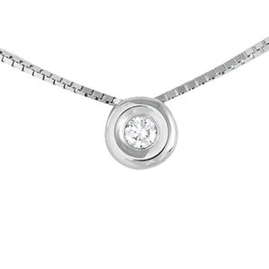 Pendentif Or 9 Carats Avec Diamant - Pour Femme, 18x10mm, Neuf Avec étiquettes