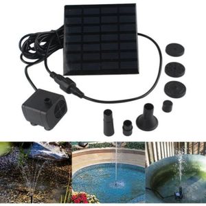 POMPE ARROSAGE Pompe à eau à énergie solaire 1,4 W pour fontaine de jardin Pompe submersible Kit d'arrosage des plantes de jardin (1,4 W)[579]