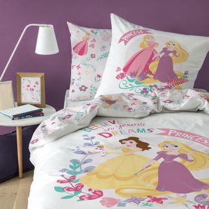 SMNVCKJ Bella Rapunzel Parure de lit pour enfant Princesses Disney Cendrillon Housse de couette Impression numérique 3D en microfibre avec taie d/'oreiller pour garçons et filles 30, 135 × 200 cm