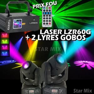 UKing Lyre LED 150W DJ Lumière RGBW Jeux de Lumière DMX512 16CH