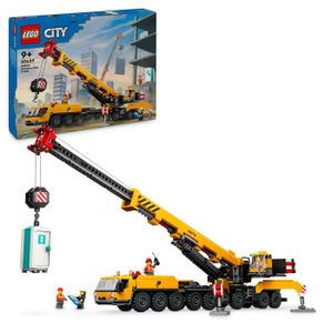 ASSEMBLAGE CONSTRUCTION LEGO® City 60409 La grue de chantier mobile jaune,