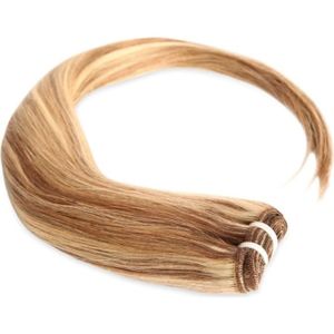 PERRUQUE - POSTICHE Tissage Brésilien Lisse méché blond foncé et blond clair 55cm 22 pouces
