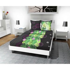 160/ x 295 Happidea Parure de lit Dessus 1/ Place Bordeaux