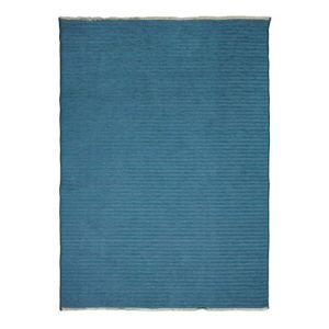 TAPIS DE COULOIR MODERN TAPISSERIE - Tapis réversible bleu pétrole 160 cm x 230 cm