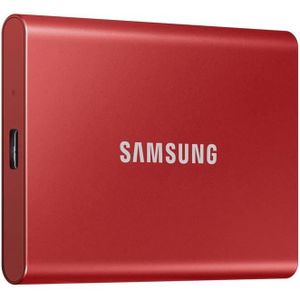 DISQUE DUR SSD EXTERNE Ssd Externe T7 1 To, Rouge, Mu-Pc1T0R-Ww, Vitesse 