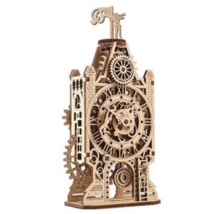 KIT MODÉLISME Maquette en bois - UGEARS - Ancienne tour d'horloge - 44 pièces - Assemblage sans colle