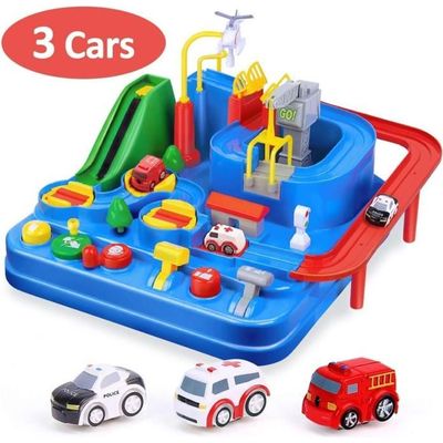 EKKONG – Lot De 2 Voitures De Piste Lumineuses LED Pour Enfants Dès 3 Ans – Compatibles Pistes Magiques, Cadeau Noël