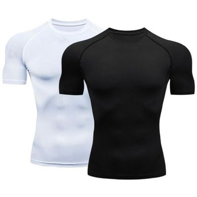 T-Shirt Compression Homme, Sport, Manches Courtes, Transpiration