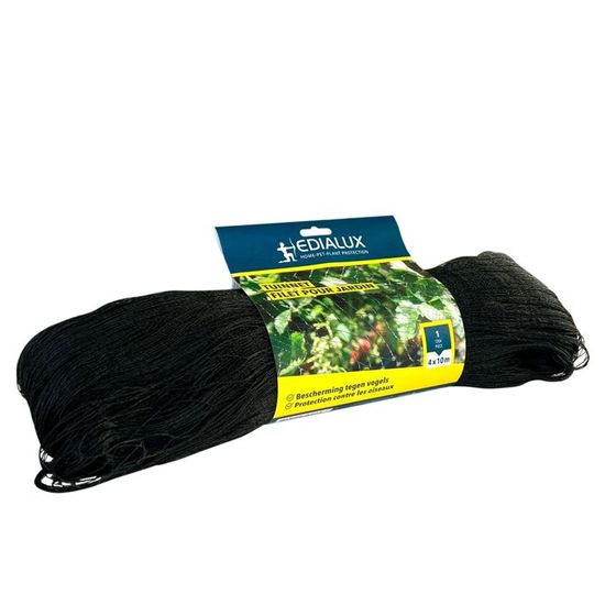 Agwuoetr Filet Anti-Oiseaux Nylon Noir 15x7.5m - Mailles 2x2 Pouces, Protection Fruits Arbres Potager Verger Jardin