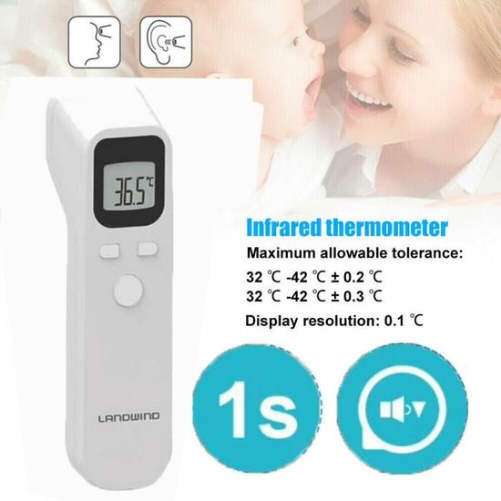Thermomètre Frontal Sans Contact à Infrarouge,... – Grandado