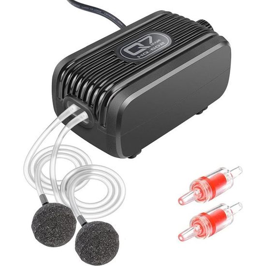Lixada Pompe à Air Portative 3-en-1, Recharge USB, Oxygène, Eau Et Lumière Pour Pêche