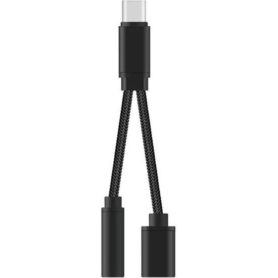 Adaptateur USB Type C Vers Casque Et Chargeur 3 5 Mm Câble - Temu France