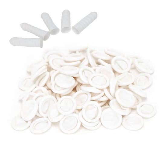 Doigtiers Jetables En Latex, 300 Pièces Protecteur De Pouce Protecteur