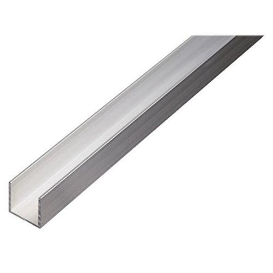 GAH-Alberts Lot De 6 Profilés En U Aluminium Naturel 1000 X 20 X 10 Mm - Barres De Qualité Supérieure