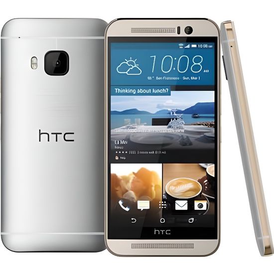 HTC ONE M9 GOLD ON SILVER