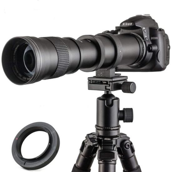 420-800mm f/8.3-16 Super Téléobjectif Zoom Objectif pour Canon EOS 20D 30D 700D 1100D 1200D et plus DSLR