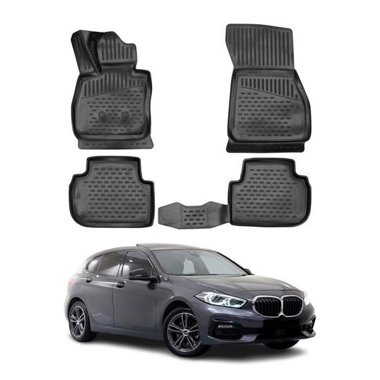 Tapis De Sol Sur Mesure Pour BMW Série 3 F31 (2011-2019) - 4 Pièces En TPE Noir, Haute Protection - Marque OMAC