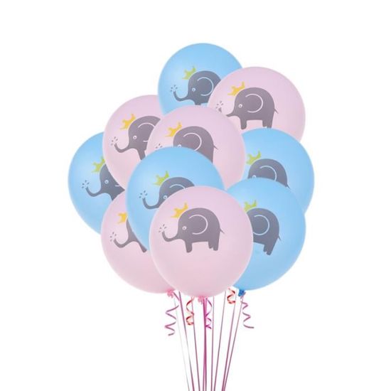 Ballons Ensemble Anniversaire Latex Dessin Anime Elephant Fournitures Fete Faveurs Pour Ballon Decoratif Pompe Pour Ballon Cdiscount Maison