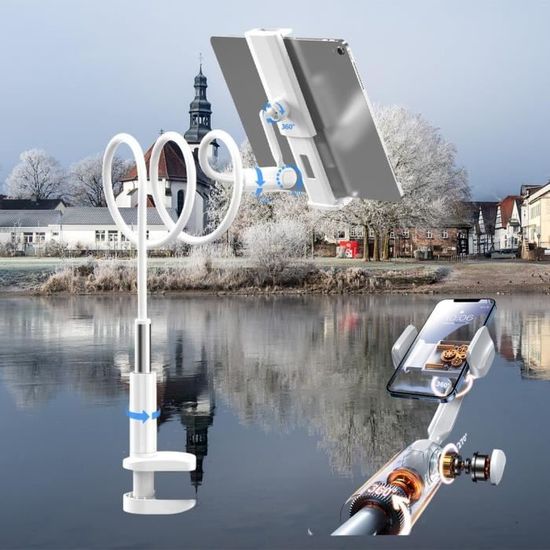 Support De Téléphone Portable Col De Cygne, Support Selfie Pour Lit Multifonction Universel~p125375587