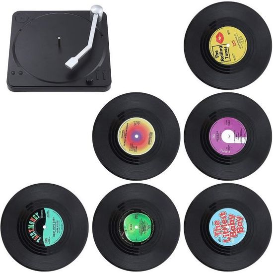 Lot de 6 dessous de verre vinyle Flemme