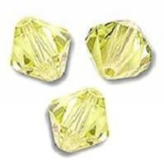 **100 perles toupies 4 mm SWAROVSKI JONQUIL ** 5328 XILION