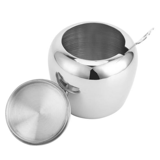 Chase Chic Sucrier en verre, Sucrier transparent avec couvercle et
