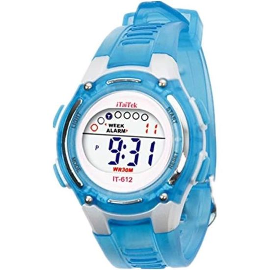 Rziawssa Kids 50 M Montre NuméRique éTanche Pour GarçOns Filles, Montre