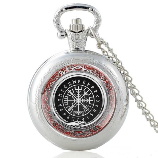 Montre De Poche à Quartz Frdun - Cadran Rond Lumineux - Pendentif Collier - Pour Enfants Et Adultes - Design Rétro Portable