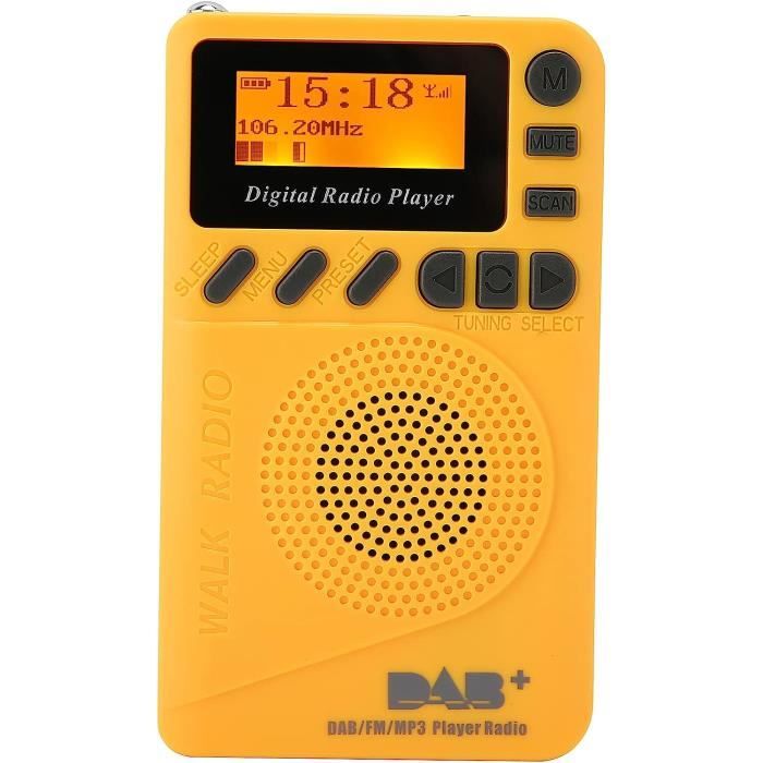 Radio Dab-Dab+-Fm, Dab‑P9 Écran Lcd Portable Haut-Parleur Lecteur Mp3 ...