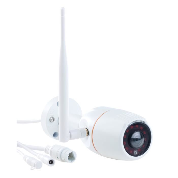 caméra Outdoor Pan-Tilt 2K, vision nocturne couleur, 360°, sirène, app,  IP65 - PEARL