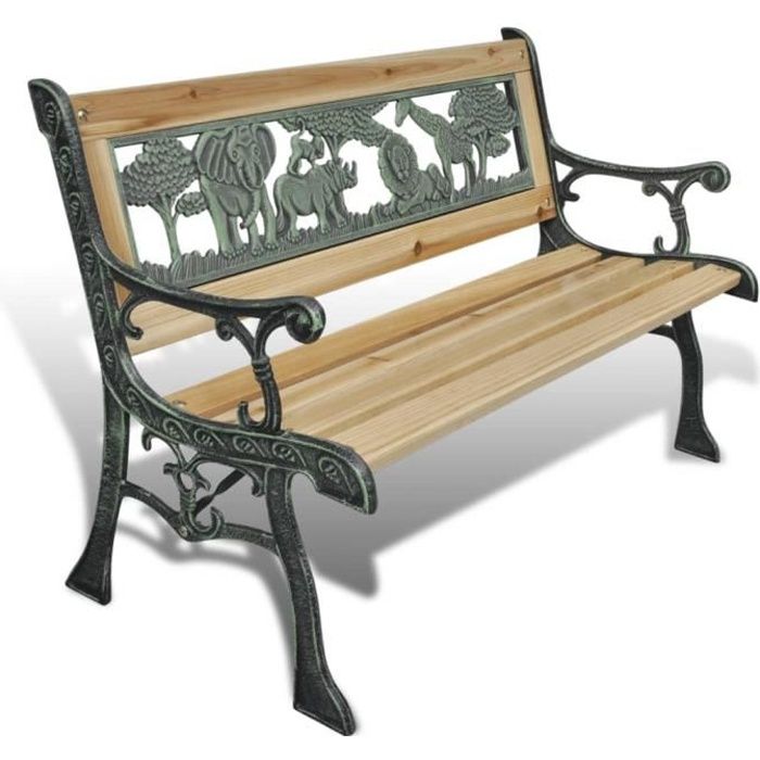 *ME4925Nouvelle Banc de Jardin 2-3 Places - Style Contemporain Ban Banc de jardin pour enfants 84 cm Bois
